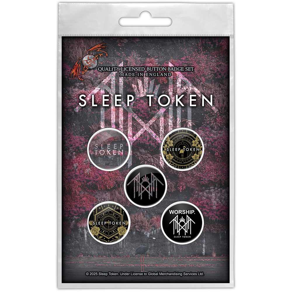 Sleep Token - Even In Arcadia Badge/button - Black/Multicolours